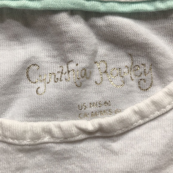 Cynthia Rowley butterfly t shirt. Girls medium with ruffled sleeves. - Picture 2 of 5